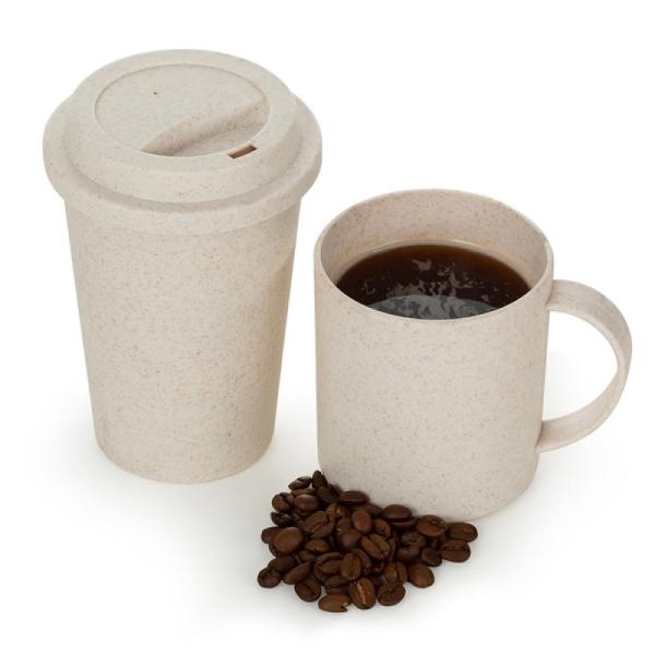 Kit Com Copo E Caneca Em Fibra De Bambu — foto 2