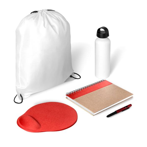Kit Boas Vindas - 5 pçs - Branco/Vermelho — foto 2