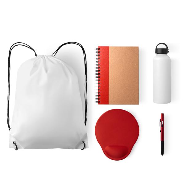 Kit Boas Vindas - 5 pçs - Branco/Vermelho — foto 3