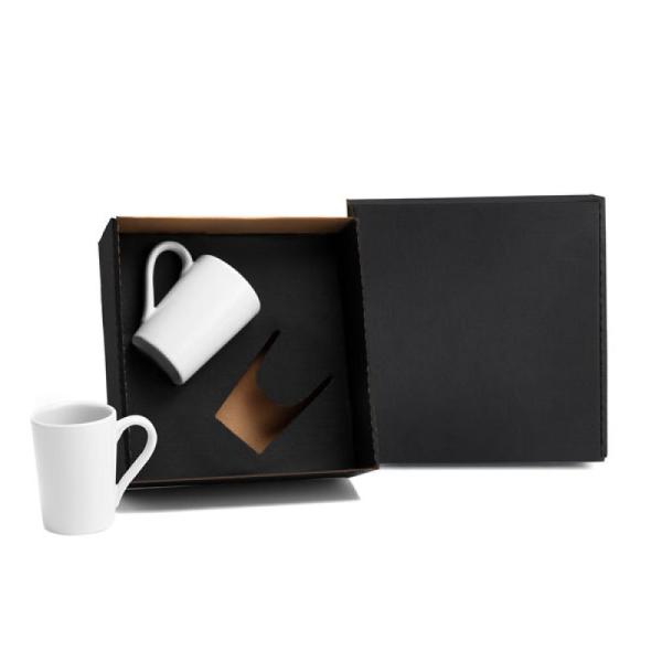 Kit Canecas Em Cerâmica Branca - 230Ml