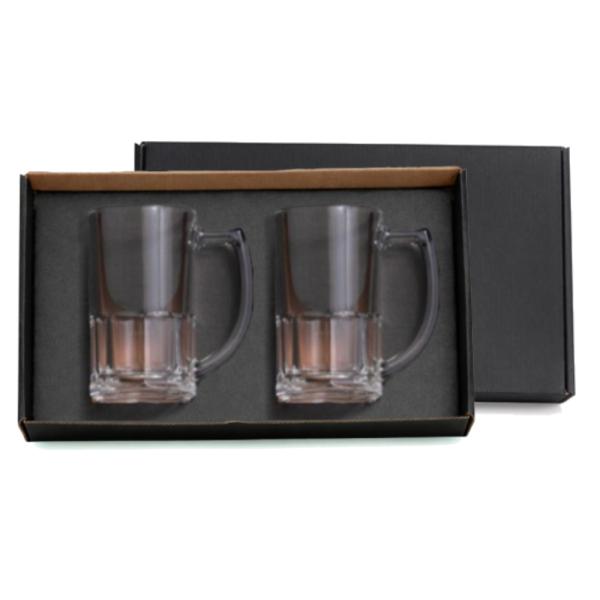 Kit Com Canecas De Vidro Para  Chopp De 340 Ml
