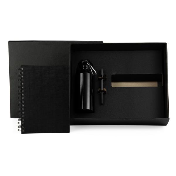 Kit Com Squeeze, Caneta E Caderno - 3 pçs