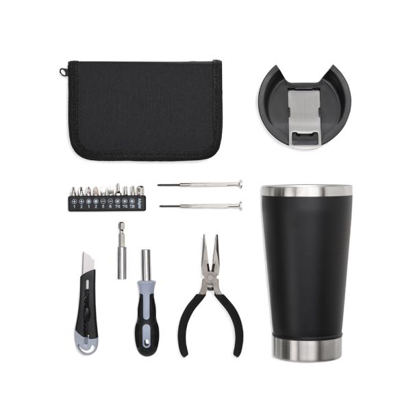Kit Copo Térmico E Conjunto De Ferramentas - 17 pçs — foto 3
