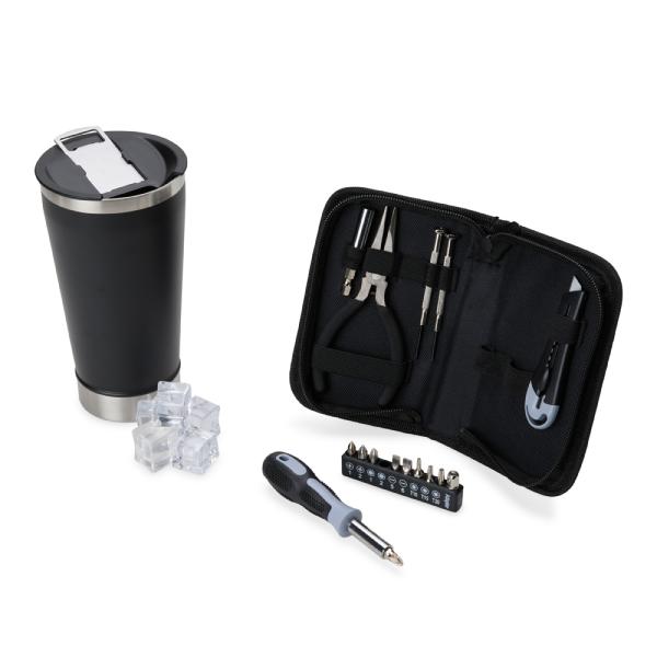 Kit Copo Térmico E Conjunto De Ferramentas - 17 pçs — foto 4