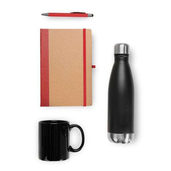 Kit Escritório - Vermelho - 4 pçs — foto 4