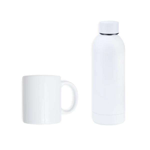 Kit Garrafa E Caneca - Branco - 2 pçs — foto 2