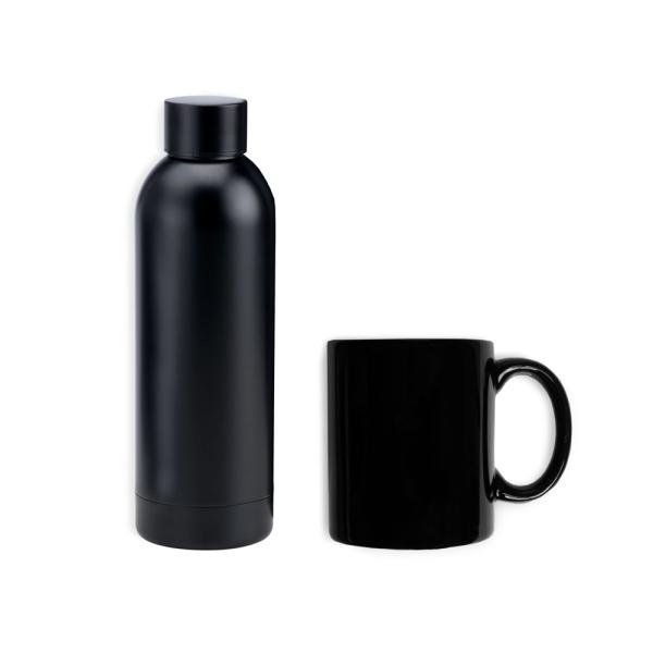 Kit Garrafa E Caneca - Preto - 2 pçs — foto 2