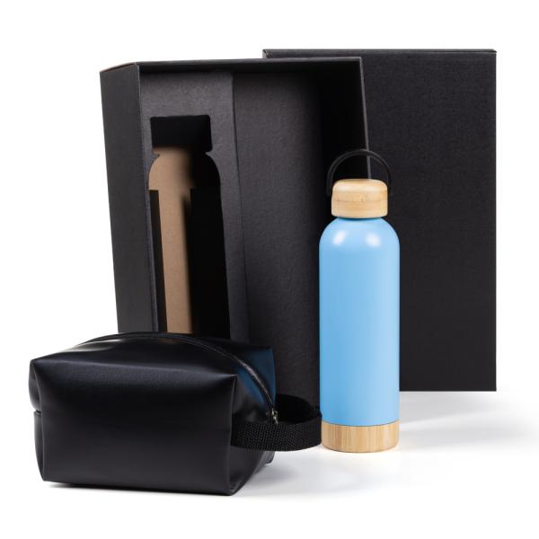 Kit Garrafa E Necessaire - Azul/Preto - 2 pçs — foto 2