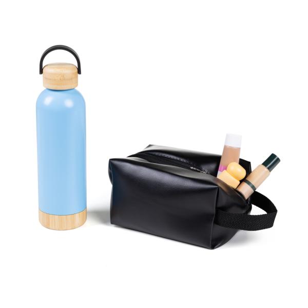 Kit Garrafa E Necessaire - Azul/Preto - 2 pçs — foto 4
