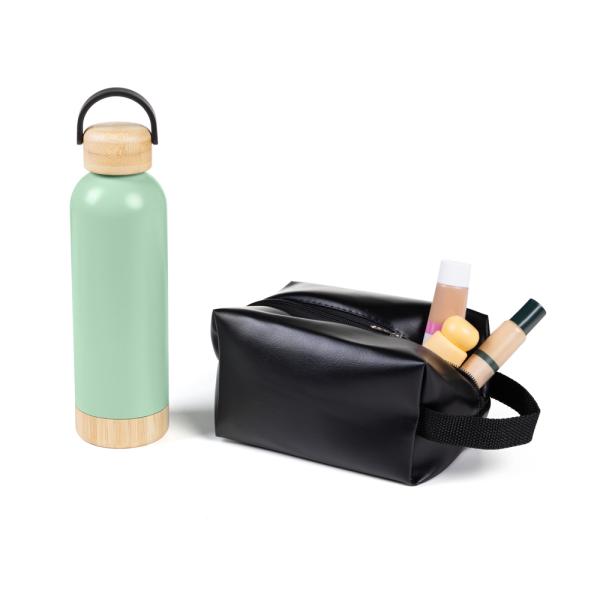 Kit Garrafa E Necessaire - Verde/Preto - 2 pçs — foto 4