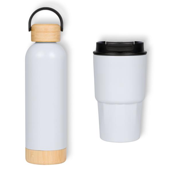 Kit Garrafa Parede Dupla E Copo Térmico - Branco - 2 pçs — foto 3