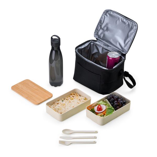 Kit Marmita Dupla, Bolsa Térmica E Garrafa - 3 pçs — foto 3