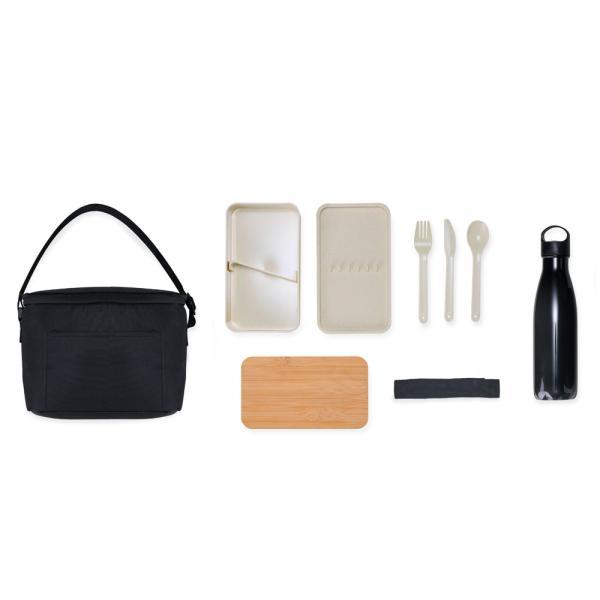Kit Marmita Dupla, Bolsa Térmica E Garrafa - 3 pçs — foto 4
