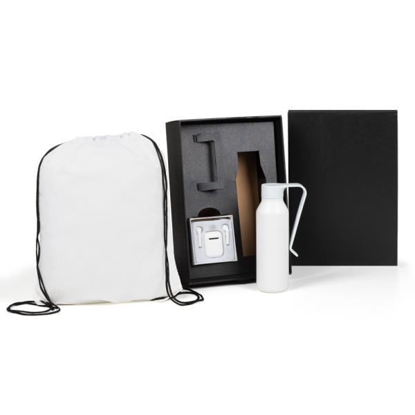 Kit Mochila, Garrafa E Fone Bluetooth - 3 pçs