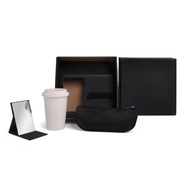 Kit Necessaire, Copo C/ Tampa E Espelho - 3 pçs — foto 2