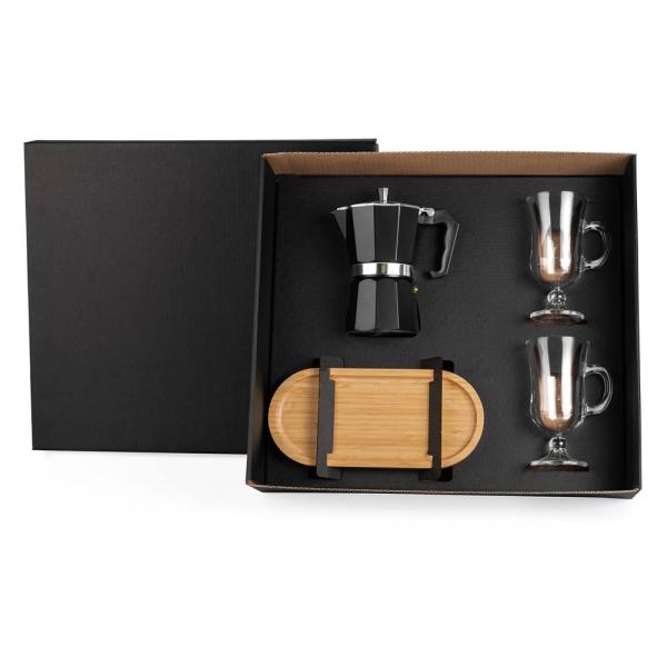 Kit Para Café Com Cafeteira Italiana - 4 pçs