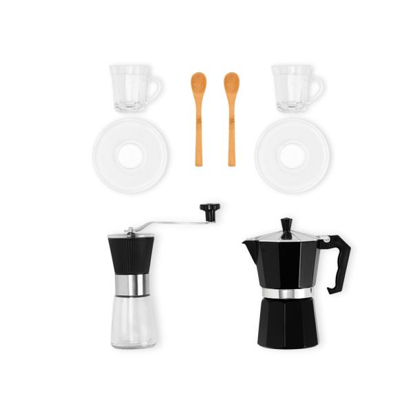 Kit Para Café Com Cafeteira Italiana E Moedor - 6 pçs — foto 3