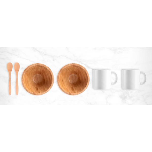 Kit Para Café Da Manhã Em Bambu - 6 pçs — foto 2