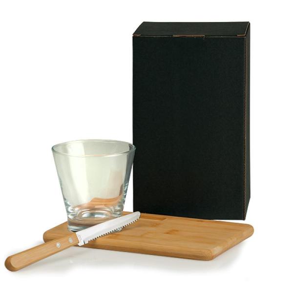Kit Para Caipirinha Em Bambu / Madeira - 0,35 L - 3 pçs
