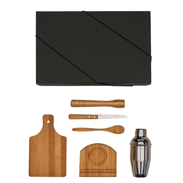 Kit Para Caipirinha Em Bambu / Madeira - 0,35 L - 6 pçs — foto 3