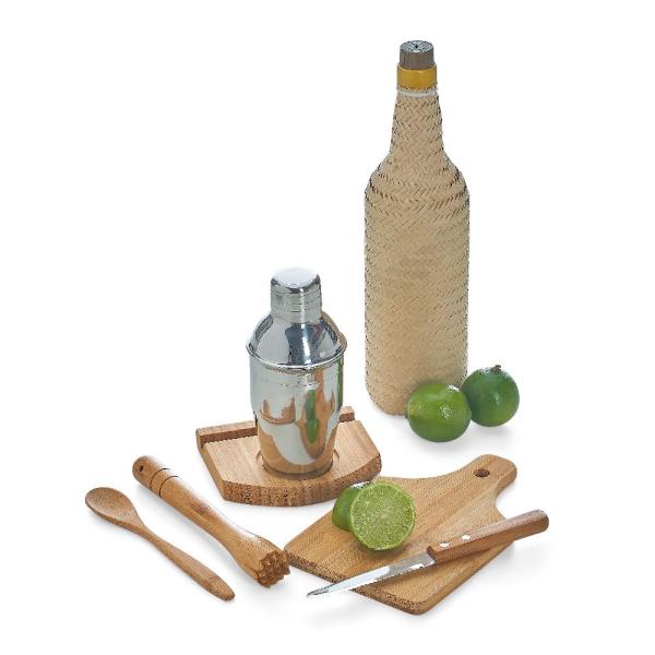 Kit Para Caipirinha Em Bambu / Madeira - 0,35 L - 6 pçs — foto 4