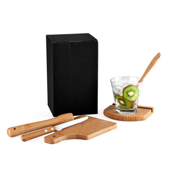 Kit Para Caipirinha Em Bambu / Madeira Ibiza - 0,35 L - 6 pçs — foto 2