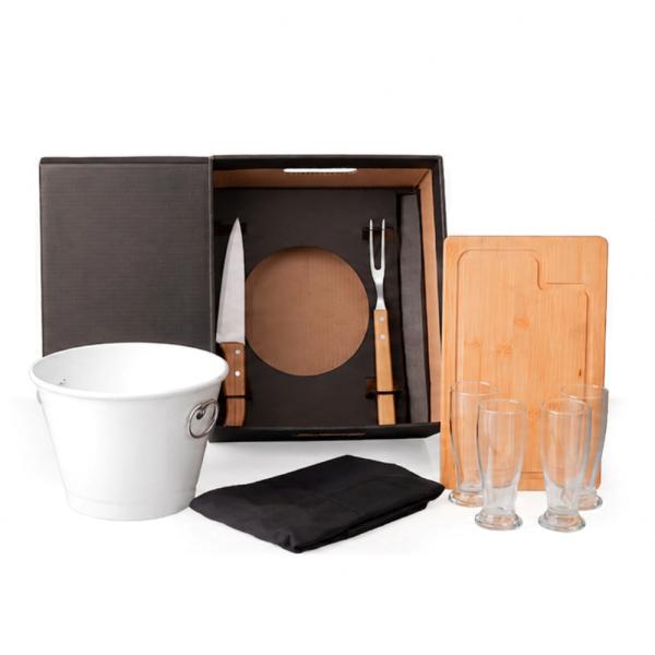 Kit Para Churrasco Com Balde -  9 pçs