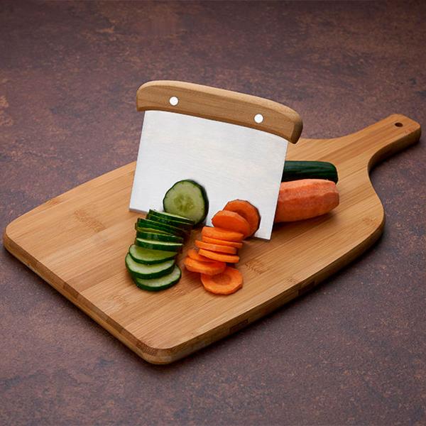 Kit Para Cozinha Em Bambu / Inox Com Espátula Multiuso - 3 pçs — foto 3