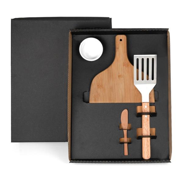Kit Para Hamburguer Com Espátula - 4 pçs — foto 2