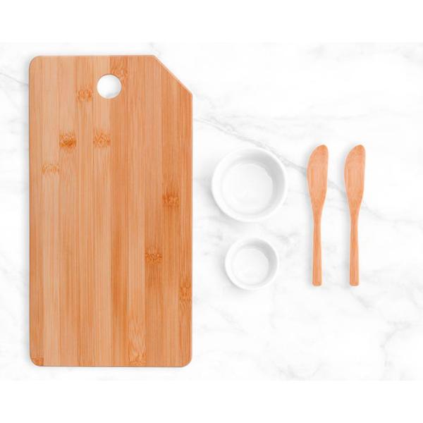 Kit Para Petisco Com Tábua, Espátulas E Ramekins - 5 pçs — foto 2