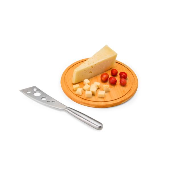 Kit Para Queijo Em Bambu / Inox - 2 pçs — foto 4