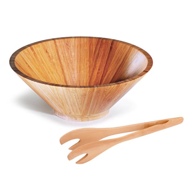 Kit Para Salada Em Bambu Pequim - 3 L - 2 pçs — foto 4