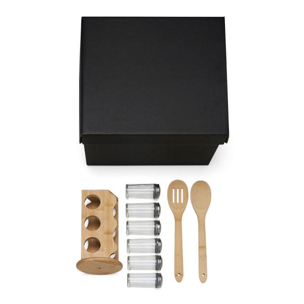 Kit Porta Condimentos E Colheres - 3 Peças — foto 2