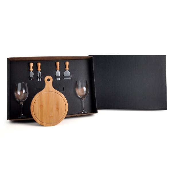 Kit Queijo E Vinho - 7 pçs