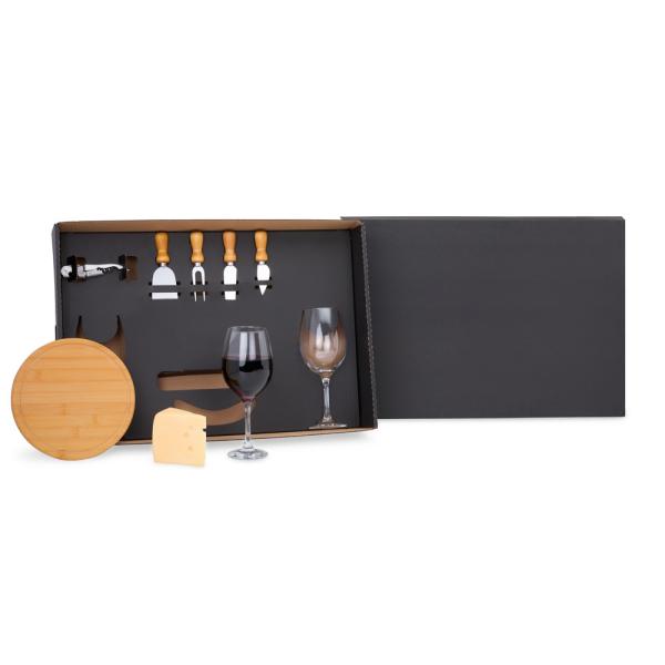 Kit Queijo E Vinho Com Abridor Saca Rolhas- 8 pçs. — foto 2