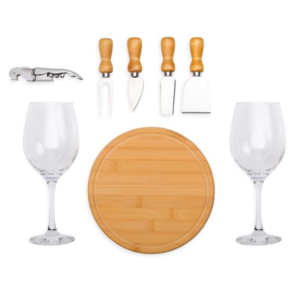 Kit Queijo E Vinho Com Abridor Saca Rolhas- 8 pçs. — foto 4