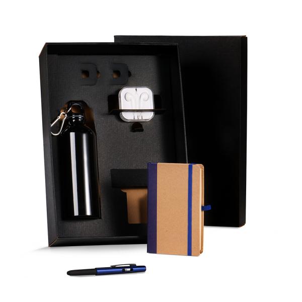 Kit Squeeze, Fone, Caderno E Caneta - Azul - 4 pçs — foto 2