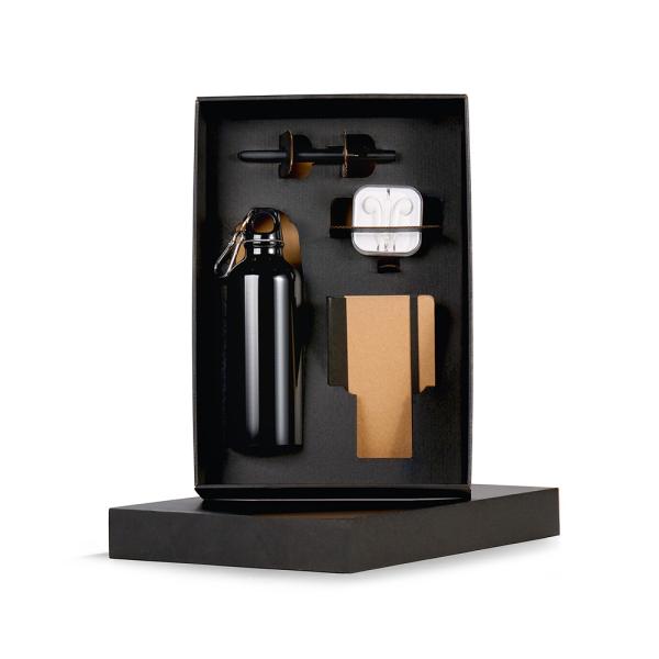 Kit Squeeze, Fone, Caderno E Caneta - Preto - 4 pçs — foto 3