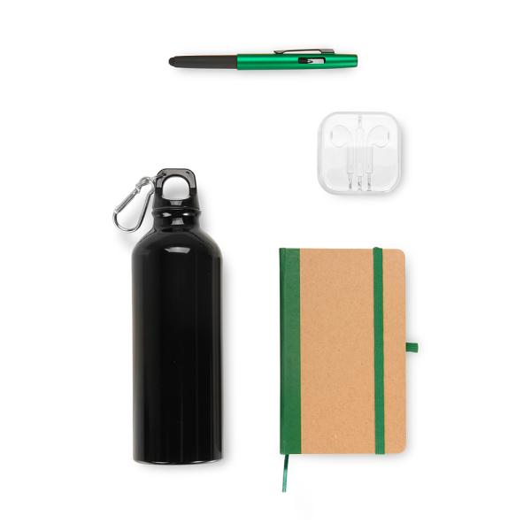 Kit Squeeze, Fone, Caderno E Caneta - Verde - 4 pçs — foto 4