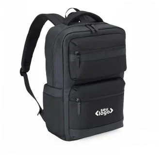 MOCHILA EM POLYESTER/PU - PREMIUM - 20L - PRETA