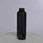 Garrafa em alumínio preto. Conta com tampa plástica rosqueável preta com alça. Capacidade: 600ml
